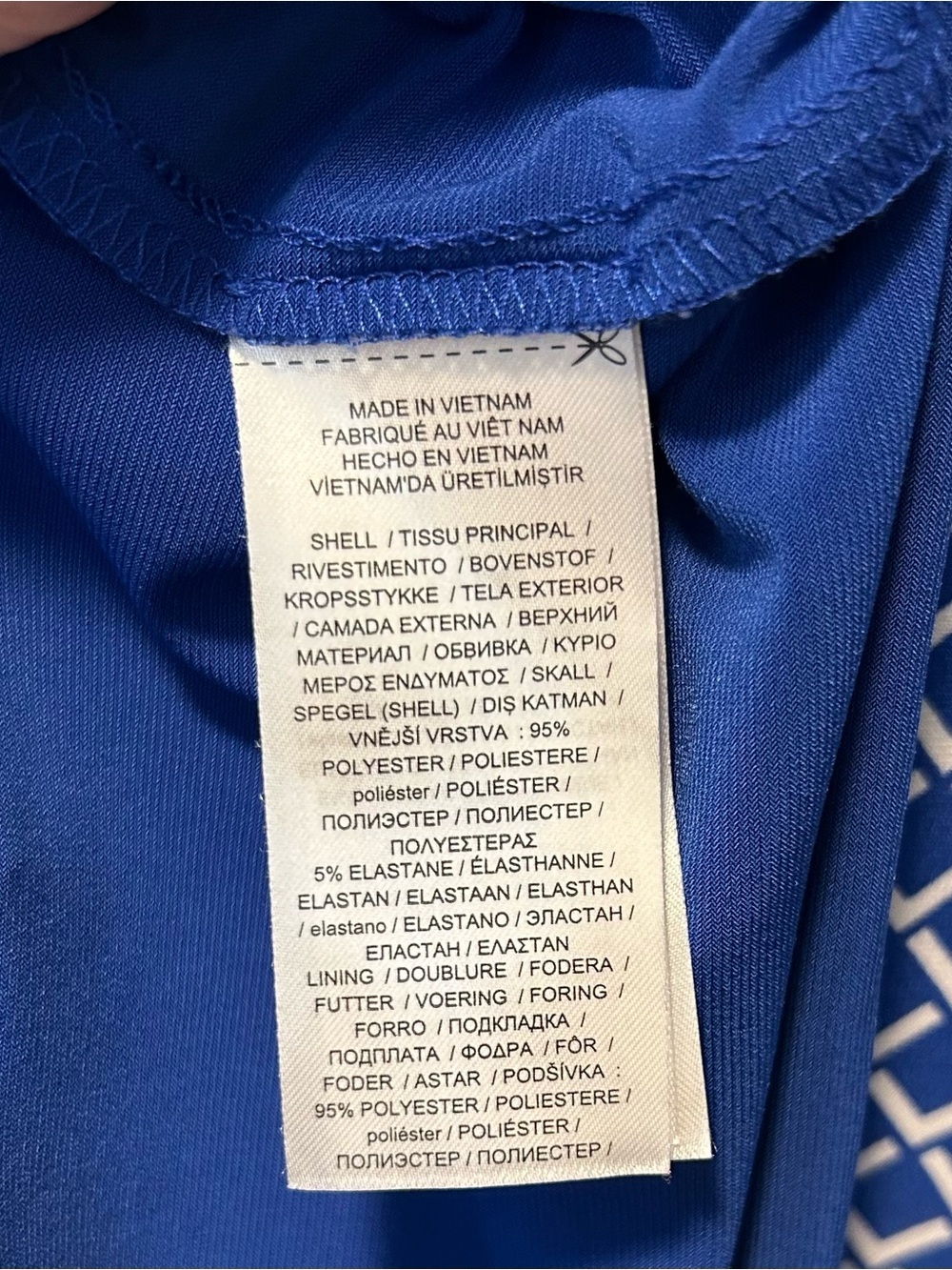 Lauren Ralph Lauren Blue Logo Print Faux Wrap Sheath Dress Sz 12 Career Classic - Picture 8 of 8